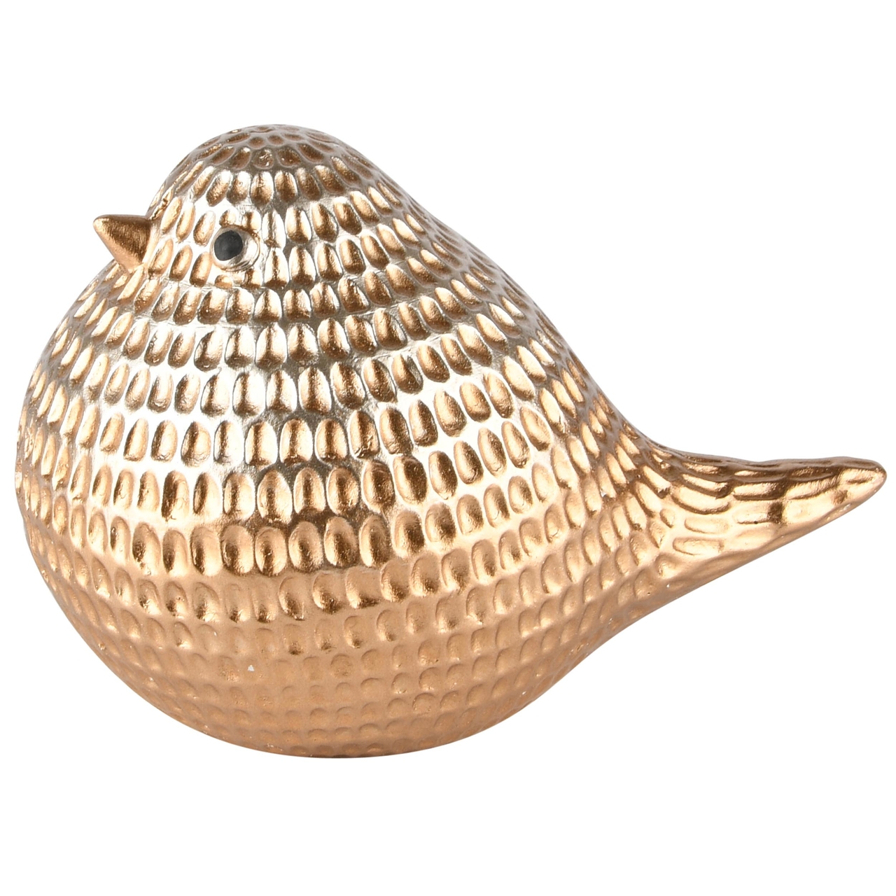 Dekoratief | Vogeltje 'Henry', goud, TC, 16x11x11cm | A235940