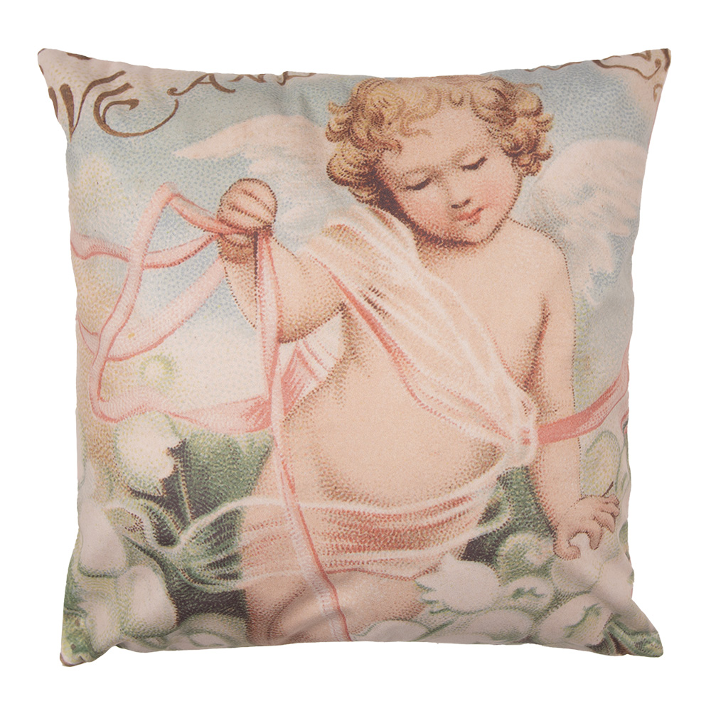 Clayre & Eef   | Kussenhoes Roze 45x45 cm | SWC23