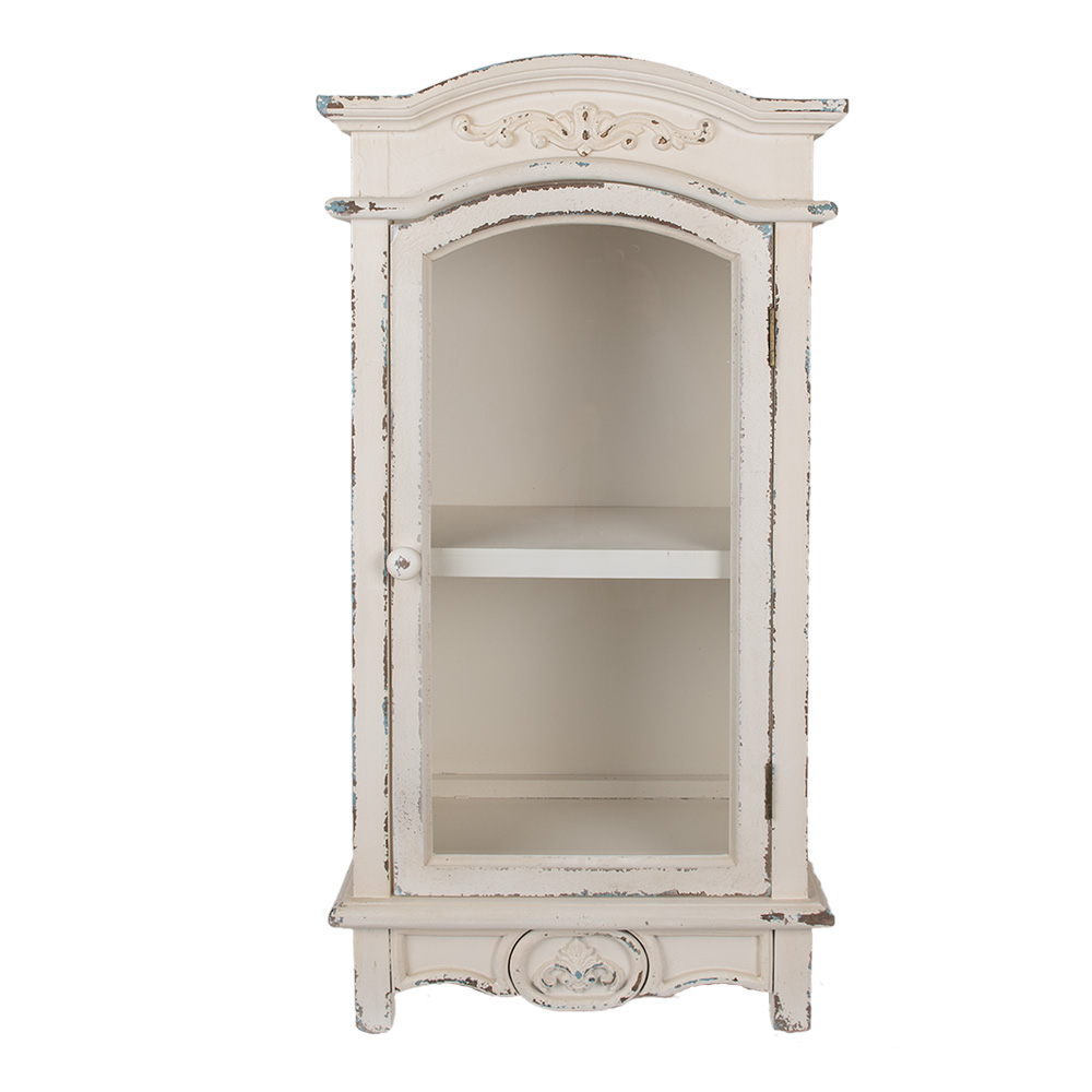 Clayre & Eef   | Wandkast Wit 45x30x88 cm | 5H0668