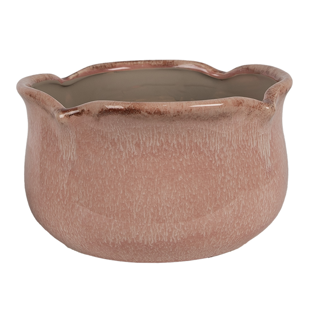 Clayre & Eef   | Bloempot Binnen Roze ø 20x11 cm | 6CE1716P