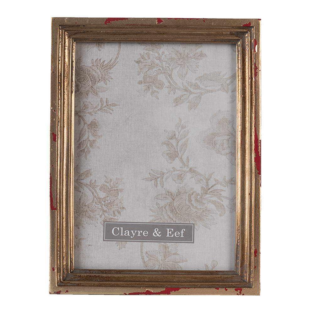 Clayre & Eef   | Fotolijst Goudkleurig 15x3x20 cm / 13x18 cm | 2F0825