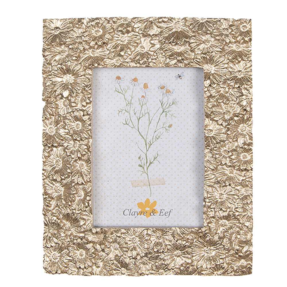 Clayre & Eef   | Fotolijst Beige 11x2x13 cm / 7x9 cm | 2F1075