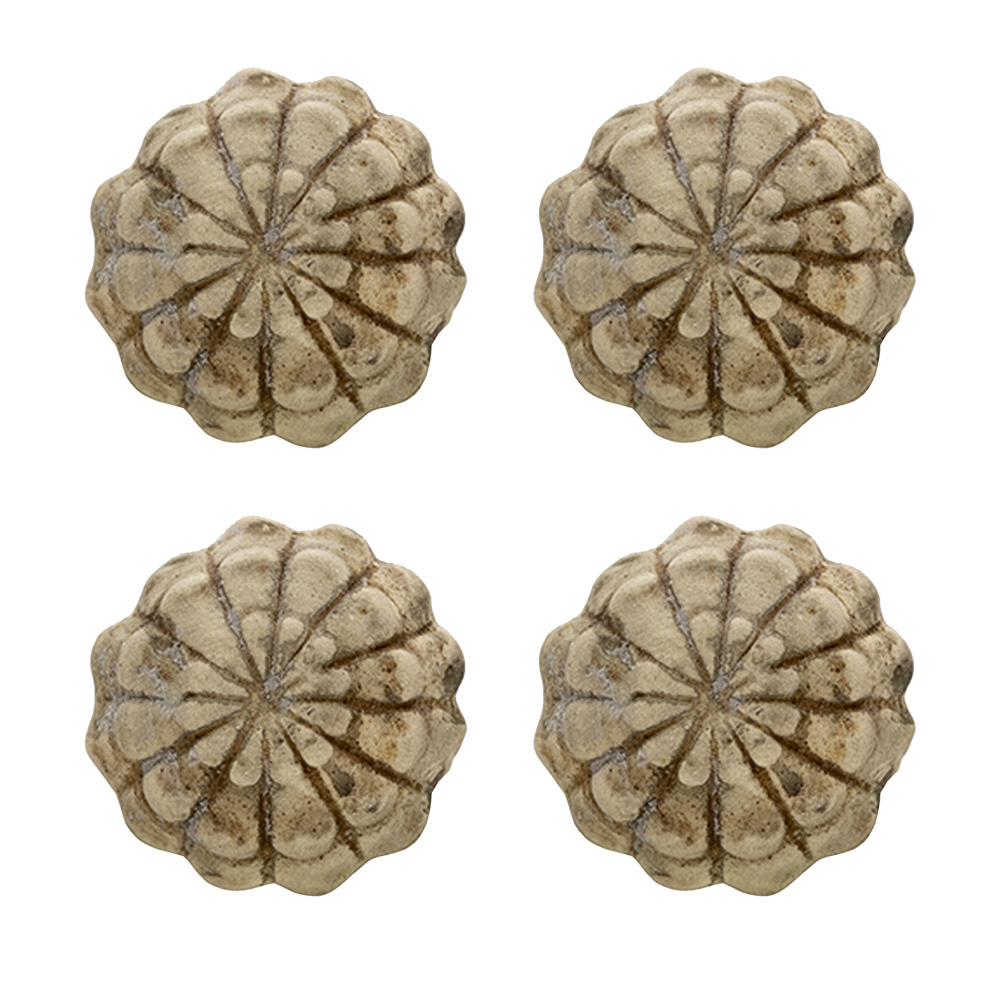 Clayre & Eef   | Deurknop Set van 4 Grijs ø 4x4 cm | 64879