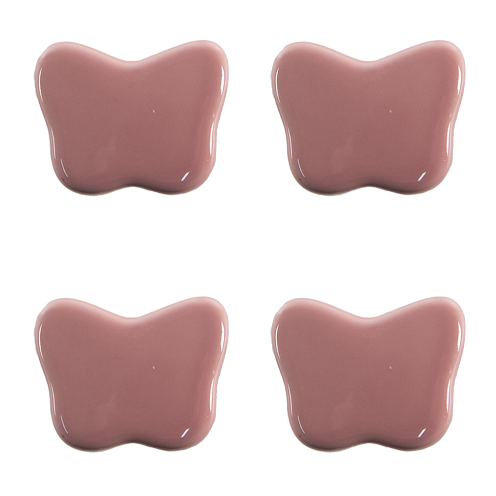 Clayre & Eef   | Deurknop set van 4 Roze ø 4x3/6 cm | 65299