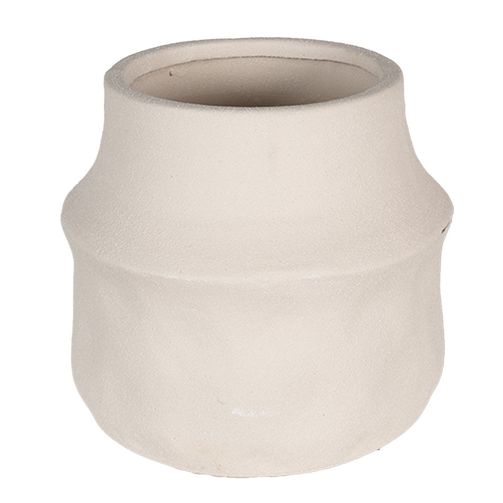 Clayre & Eef   | Bloempot Binnen Beige ø 12x11 cm | 6CE1568S