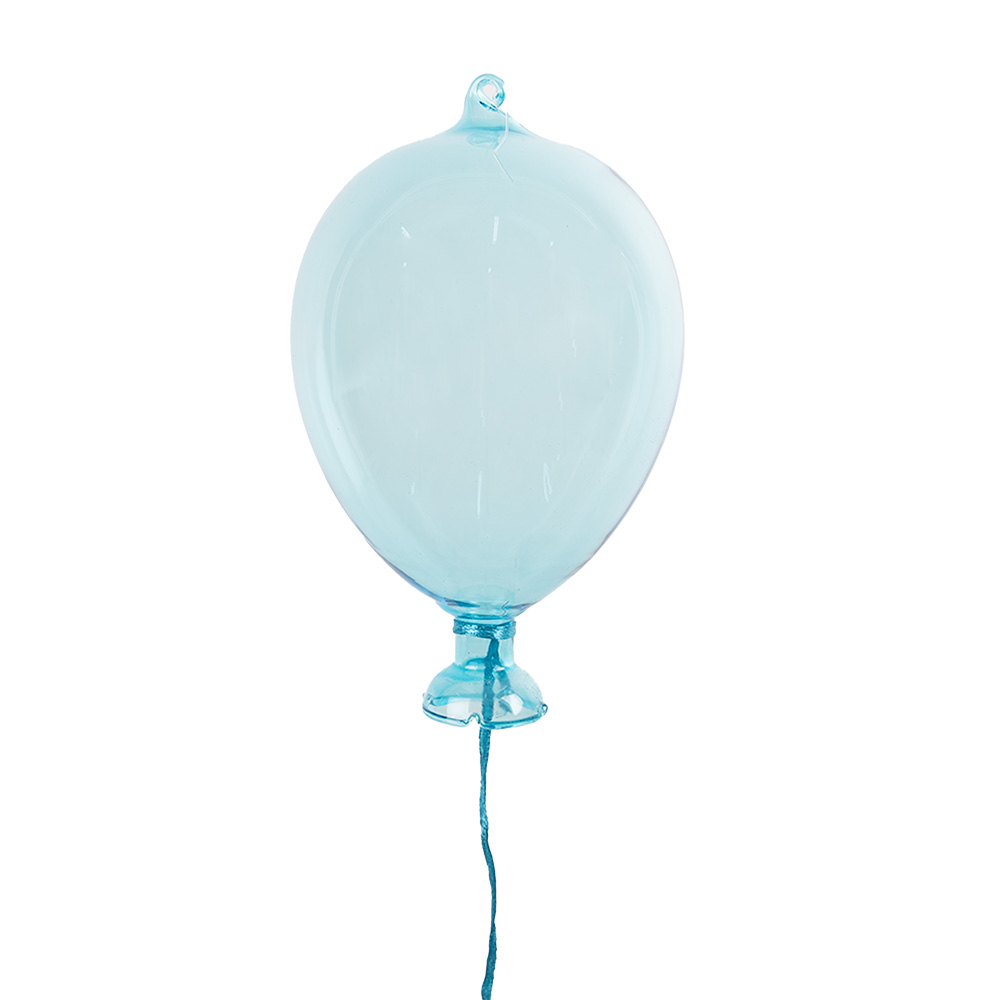 Clayre & Eef   | Decoratie hanger ballon Blauw ø 7x14 cm | 6GL4438