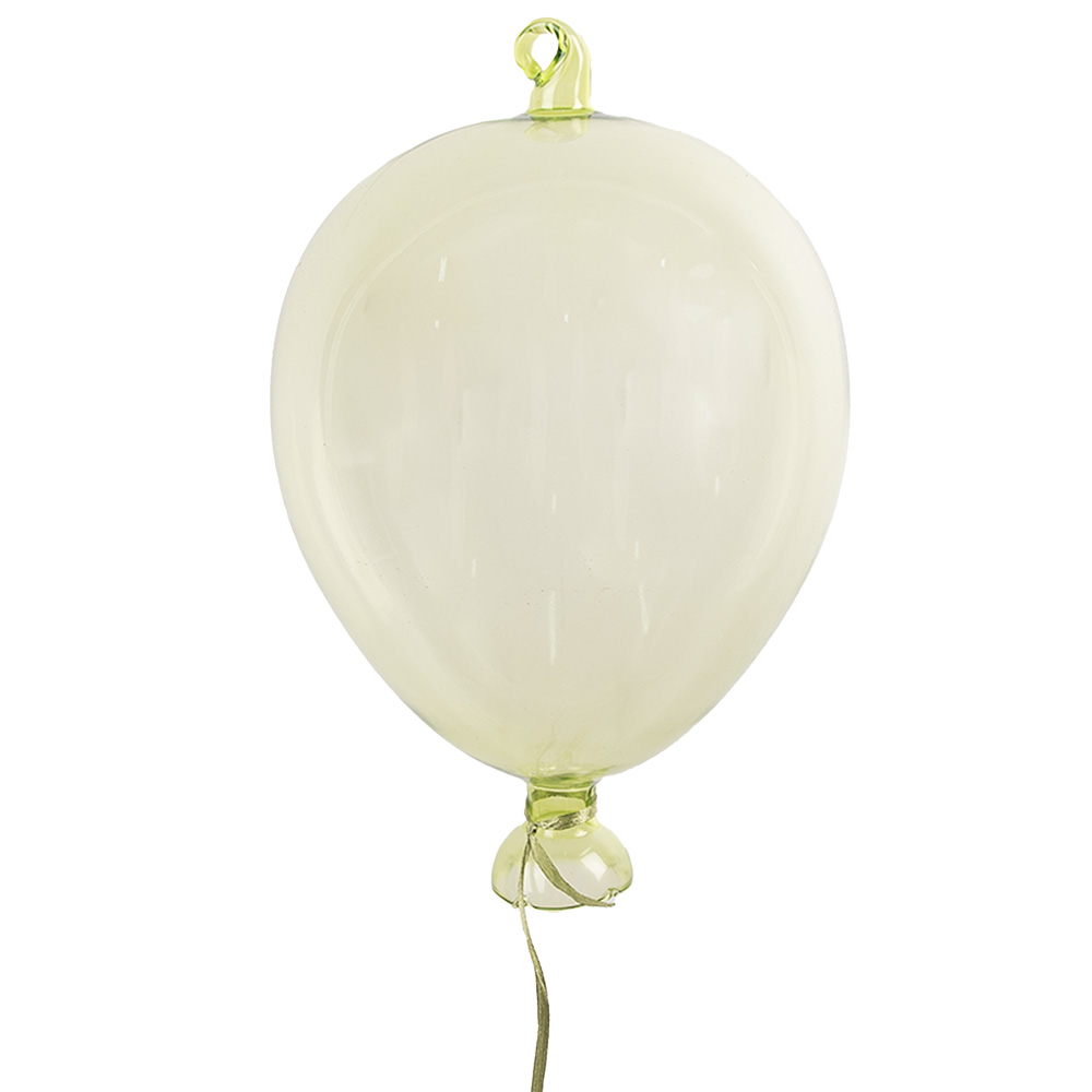 Clayre & Eef   | Decoratie hanger ballon Groen ø 14x21 cm | 6GL4443