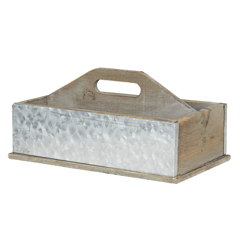 Clayre & Eef   | Opbergkist Bruin 28x13x18 cm | 6H1968