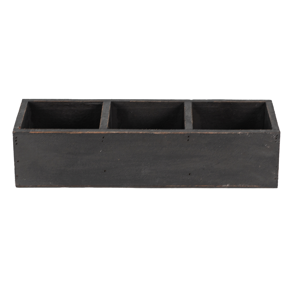 Clayre & Eef   | Houten kistje Zwart 33x12x7 cm | 6H1987Z