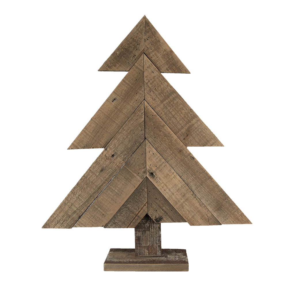 Clayre & Eef   | Decoratie Kerstboom Bruin 48x10x56 cm | 6H2092