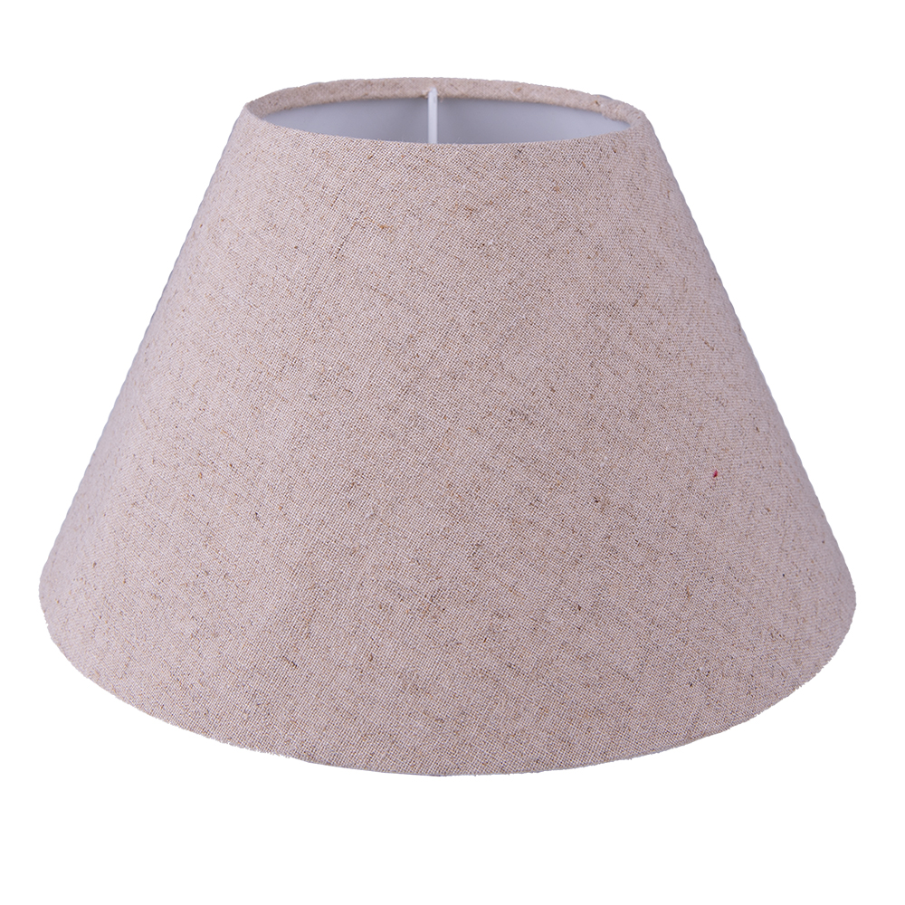 Clayre & Eef   | Lampenkap Beige ø 23x15 cm / E27 | 6LAK0537M