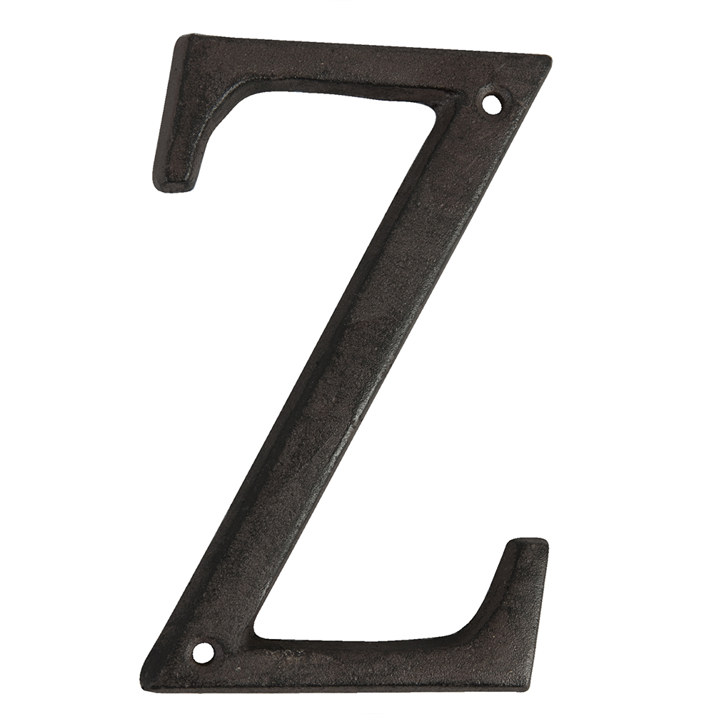 Clayre & Eef   | IJzeren Letter Z Bruin 8x1x13 cm | 6Y0840-Z