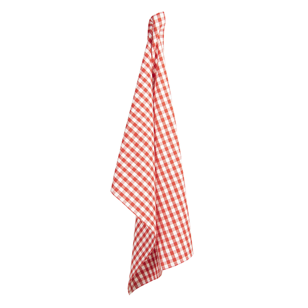 Clayre & Eef   | Theedoek Rood, Wit 50x70 cm | APY42-1