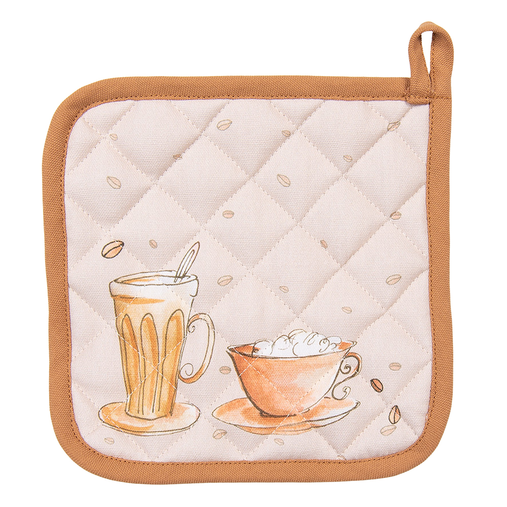 Clayre & Eef   | Pannenlap Beige 20x20 cm | YFB45