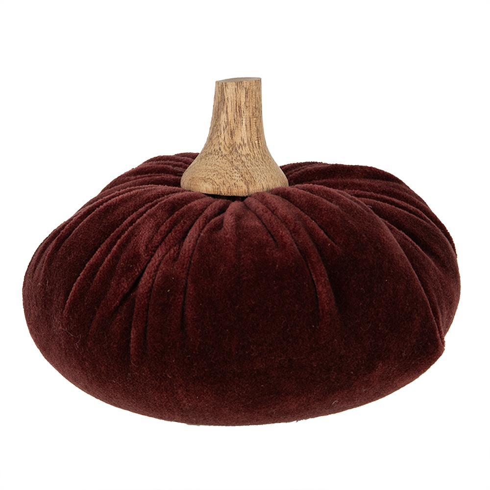 Clayre & Eef   | Decoratie Pompoen Rood ø 15x12 cm | 65413