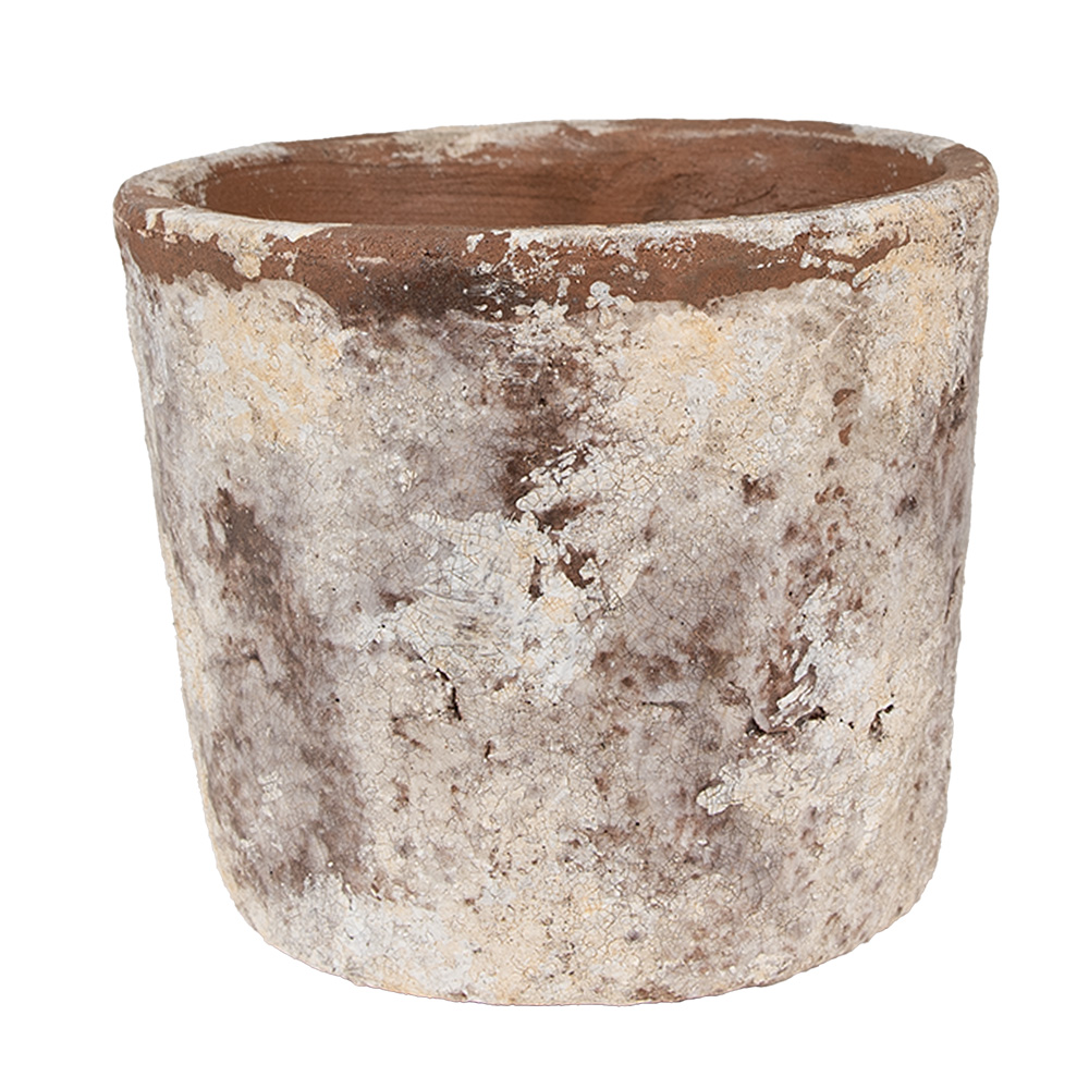 Clayre & Eef   | Bloempot Binnen Beige ø 16x14 cm | 6TE0526L