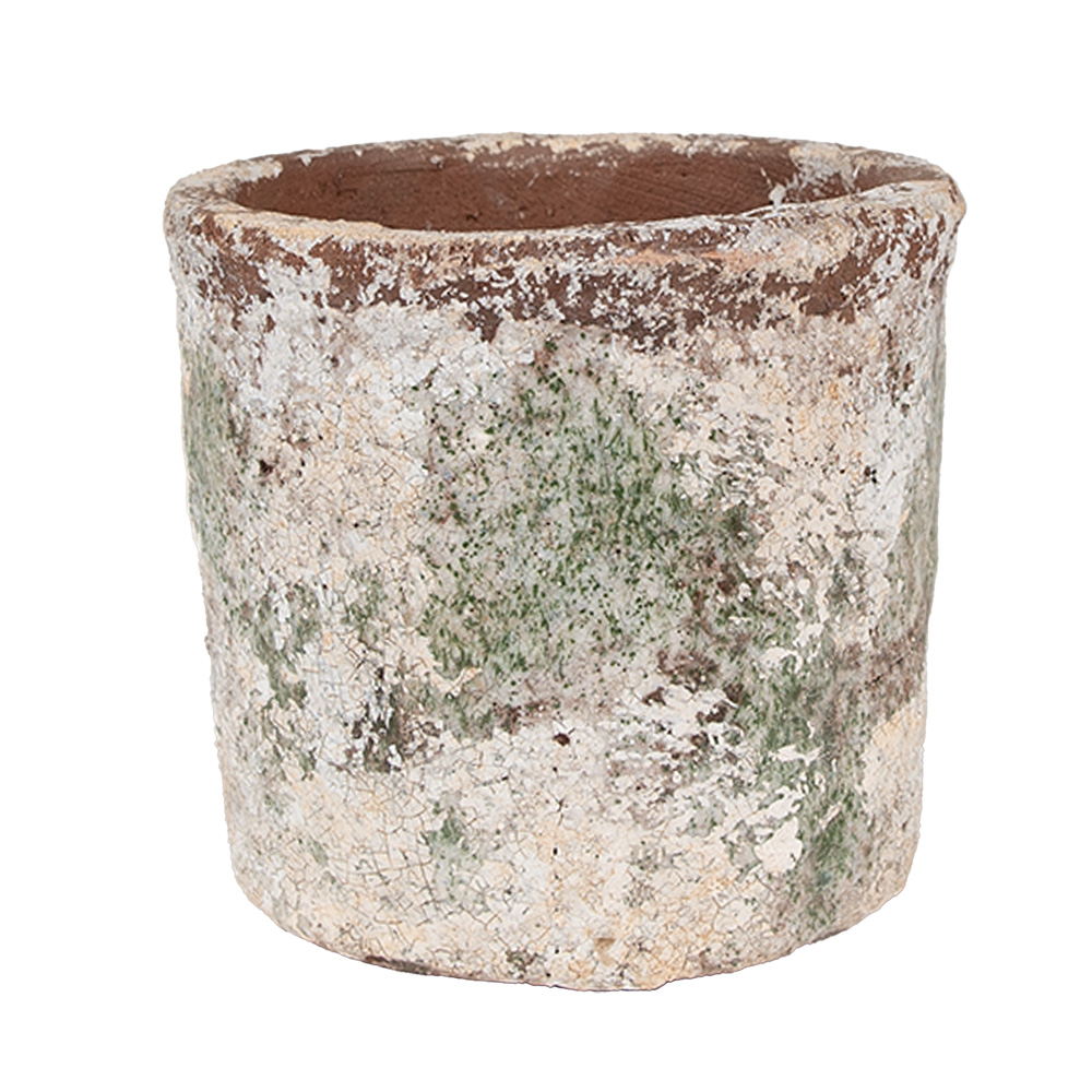 Clayre & Eef   | Bloempot Binnen Beige ø 13x12 cm | 6TE0526M