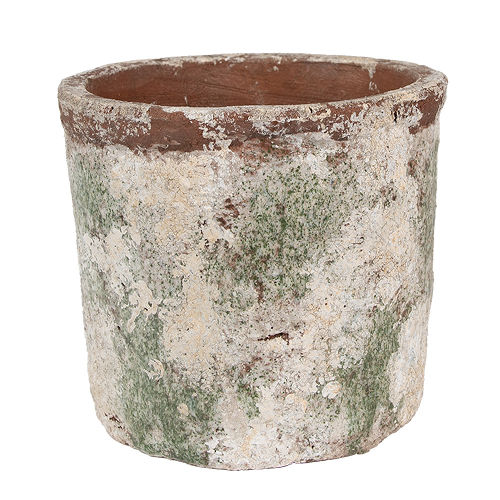 Clayre & Eef   | Bloempot Binnen Beige ø 18x16 cm | 6TE0526XL