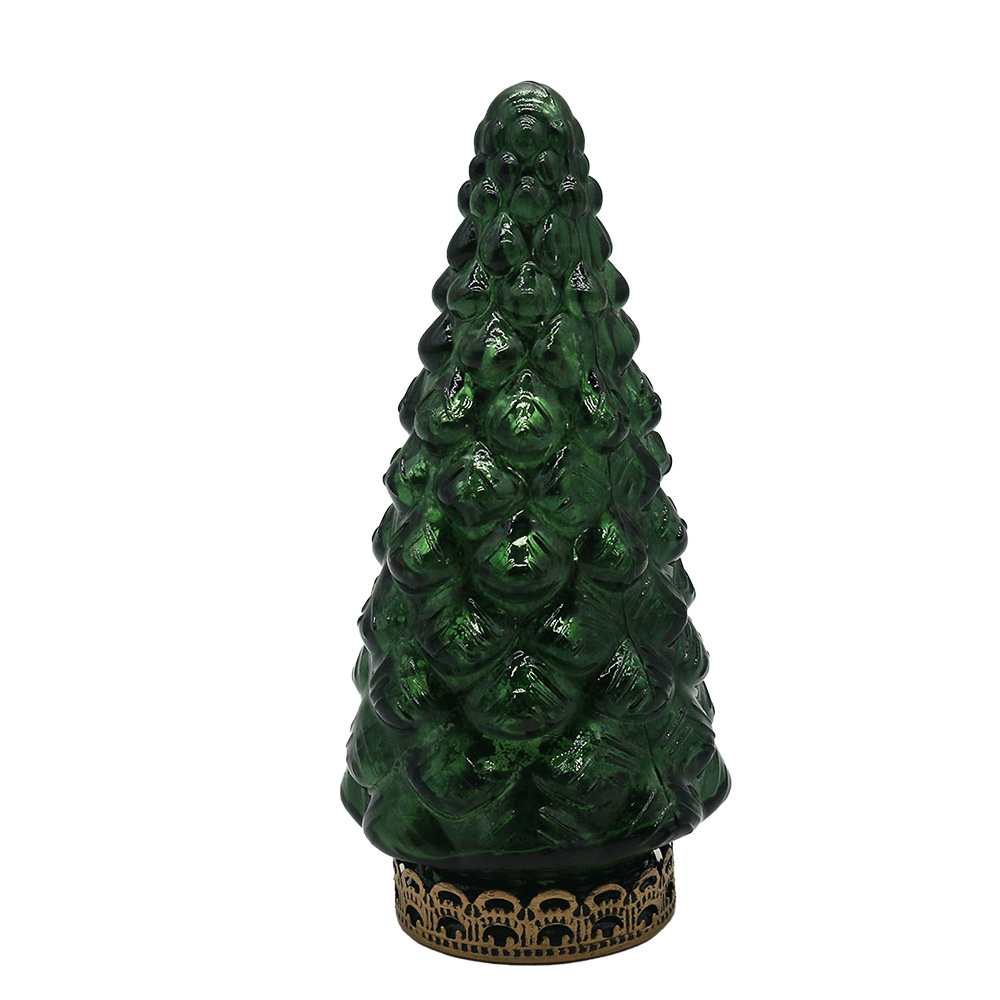 Clayre & Eef   | Kerstdecoratie Kerstboom met LED Groen ø 8x16 cm | 6GL4575