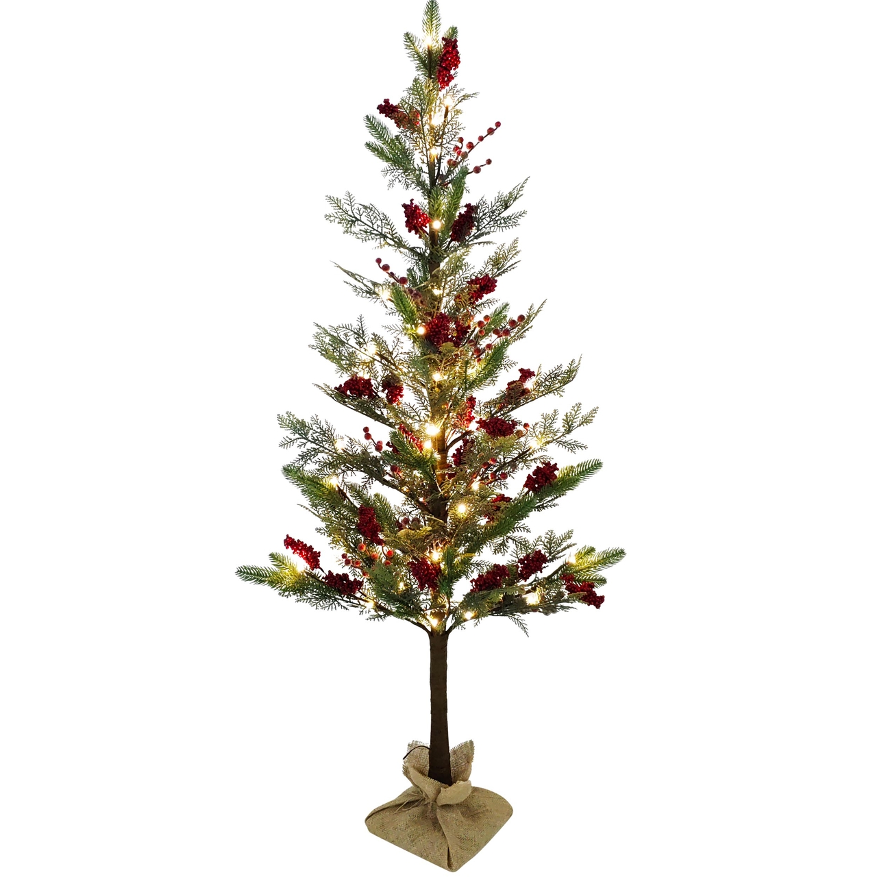 Dekoratief | Decoratieboom 'Canadian Berry', 60 LED, 150cm | A245006