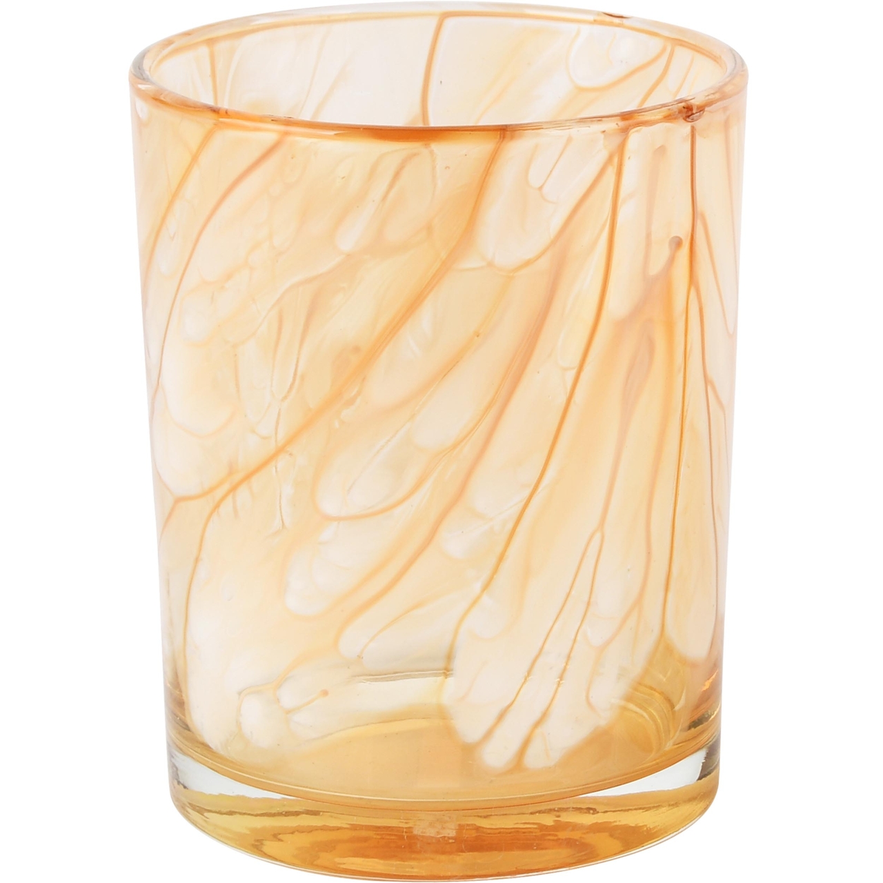 Dekoratief | Theelichthouder 'Gold Smudge', glas, 10x10x12cm | A245581