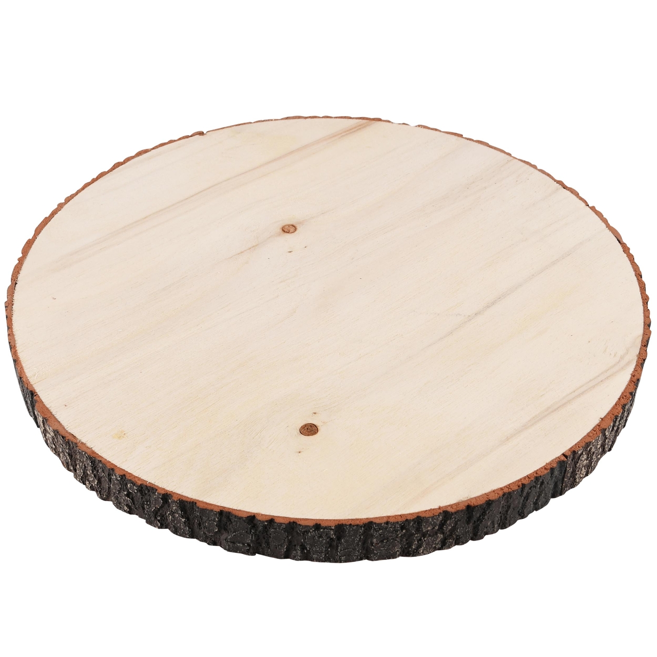 Dekoratief | Deco plankje rond, naturel, hout, 30x30x2cm | A245824