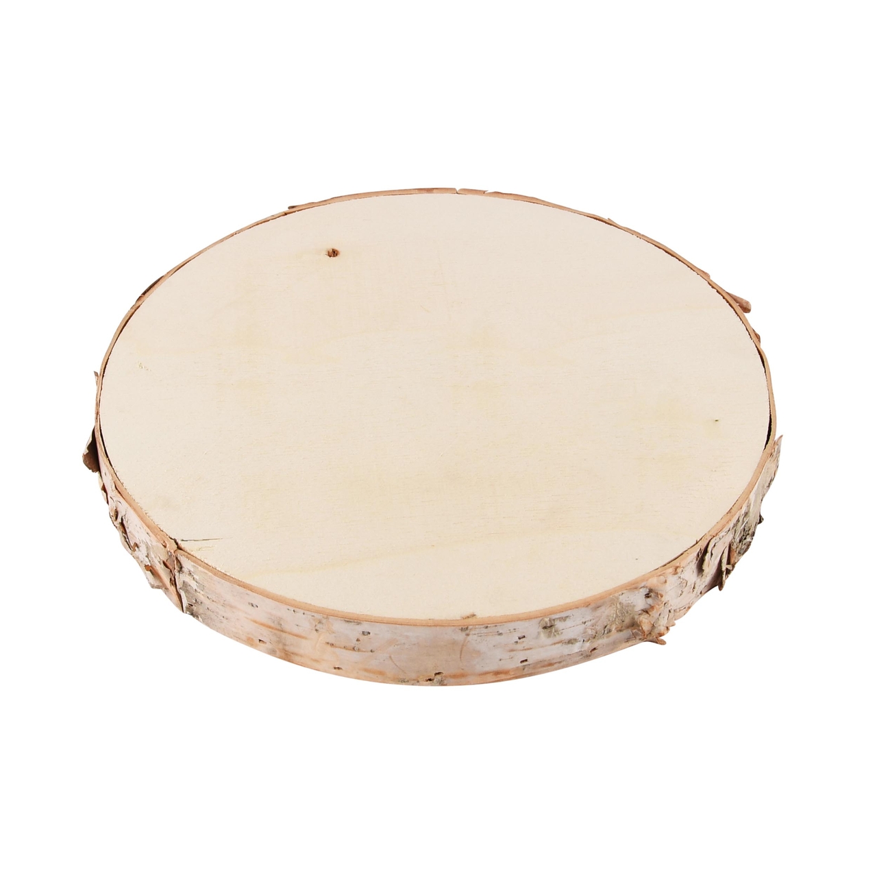 Dekoratief | Deco plankje rond, naturel, hout, 25x25x2cm | A245825