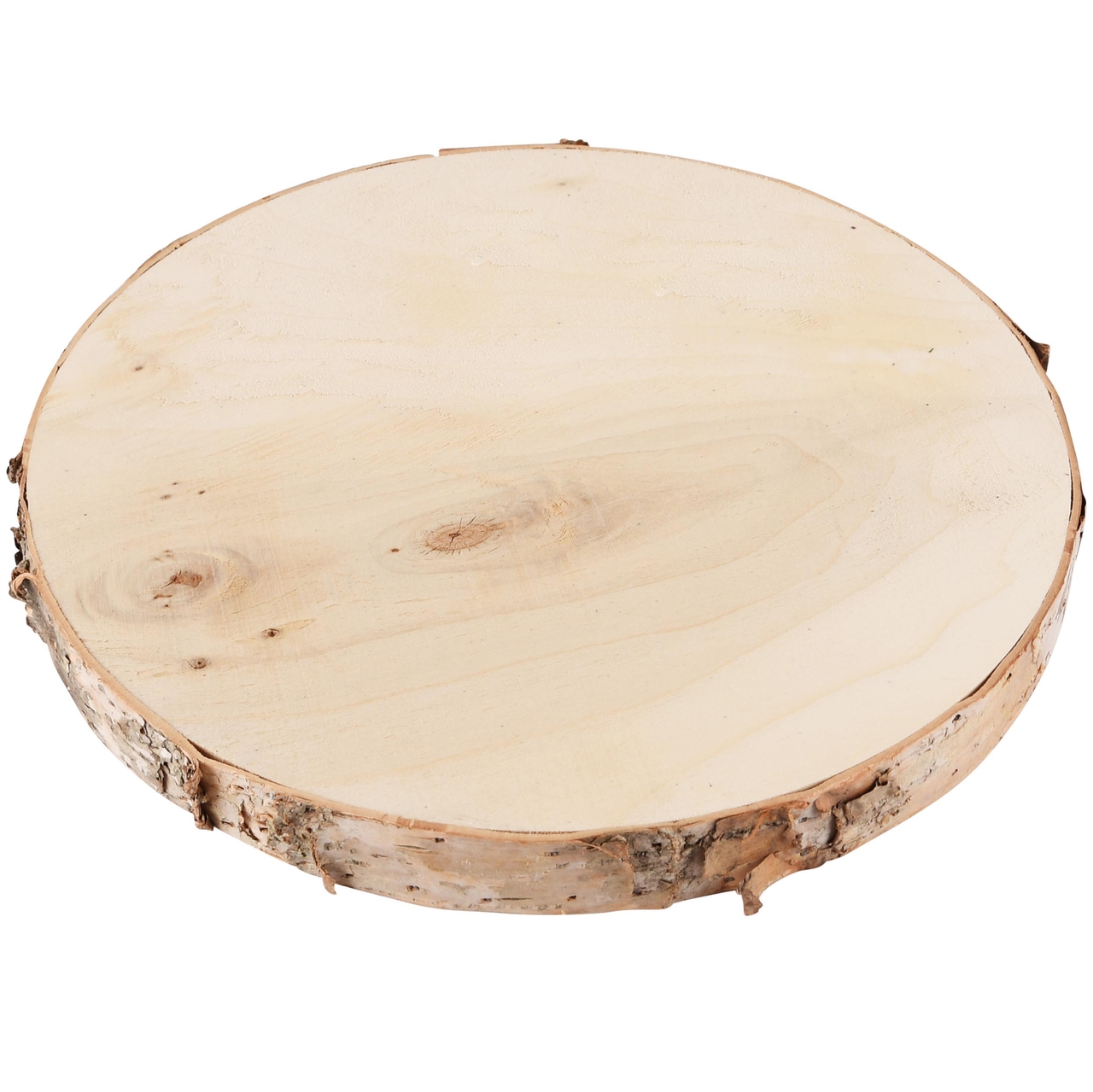 Dekoratief | Deco plankje rond, naturel, hout, 30x30x2cm | A245827