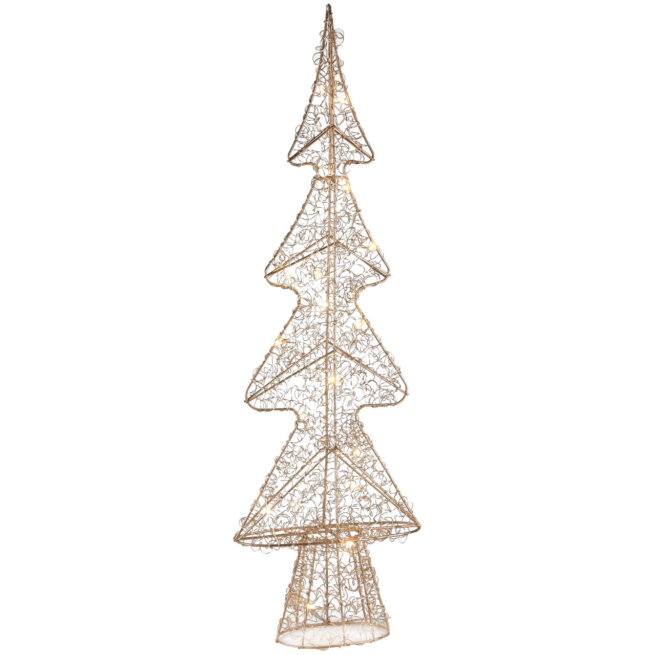 Dekoratief | Deco boom 'Wired', goud, LED, 21x9x68cm | A245860