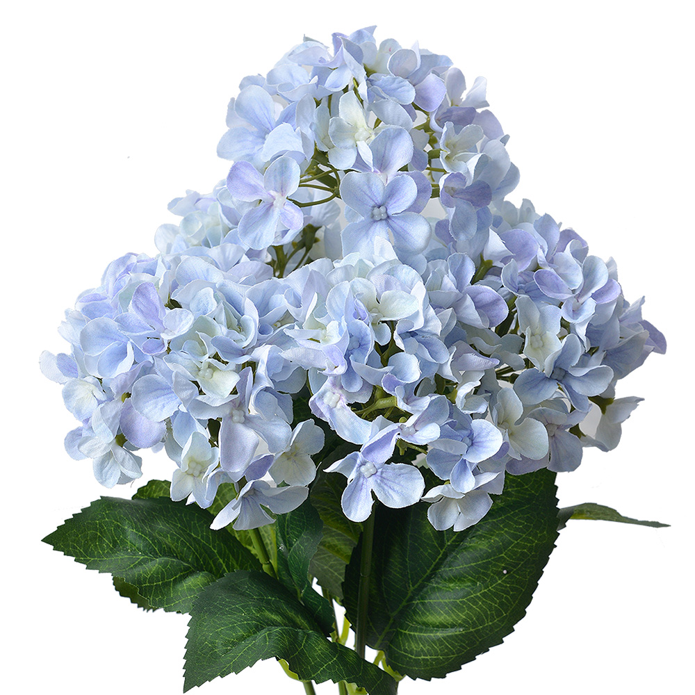 Clayre & Eef   | Kunstbloem Hortensia Paars Groen 15x15x45 cm | 6PL0305