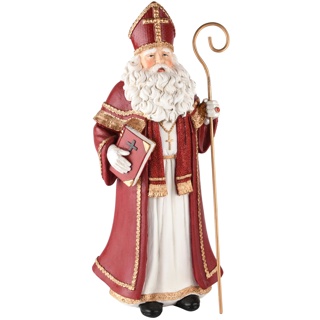 Dekoratief | Sinterklaas staand, resina, 17x15x40cm | A225700