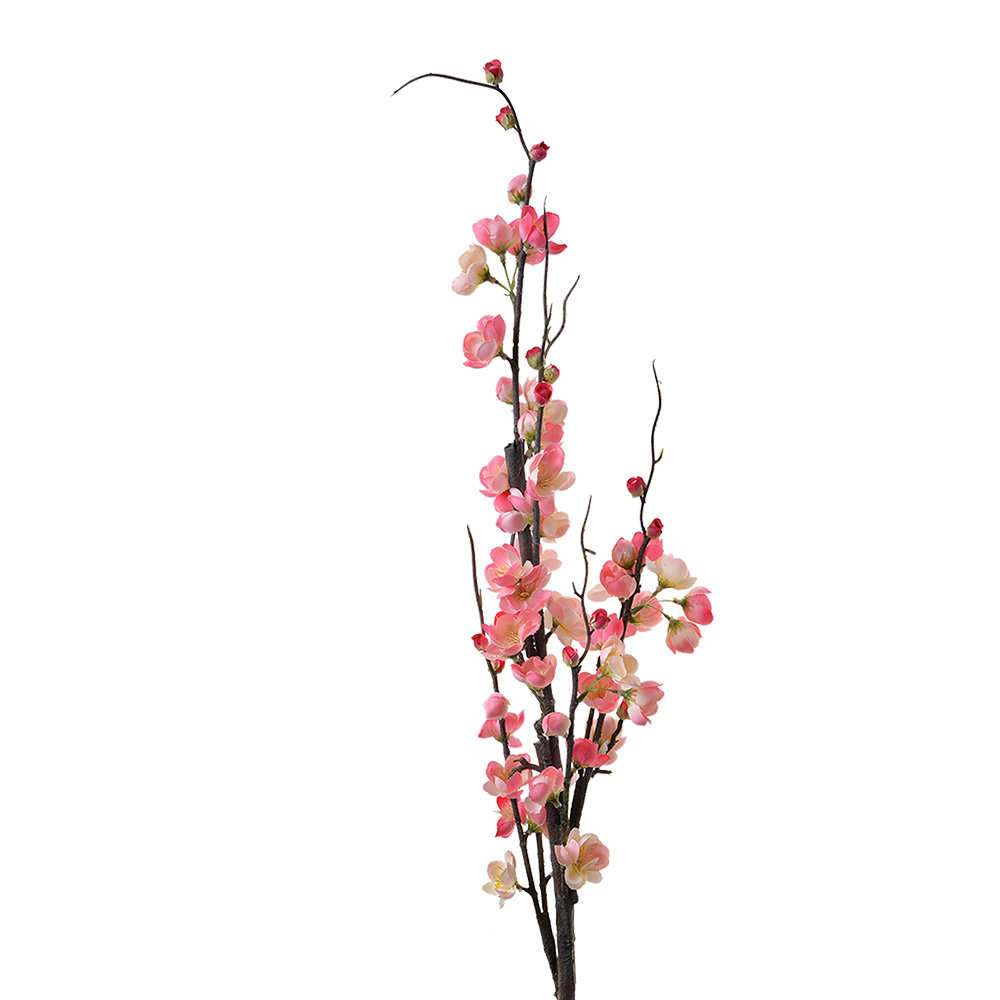 Clayre & Eef   | Decoratie tak met bloemen Roze  7x7x115 cm | 5PL0110P