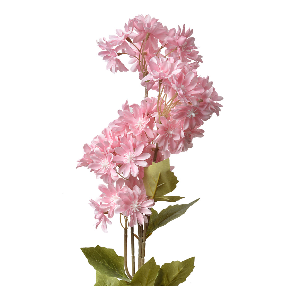 Clayre & Eef   | Decoratie tak met bloemen Roze Groen 17x9x72 cm | 5PL0125LP