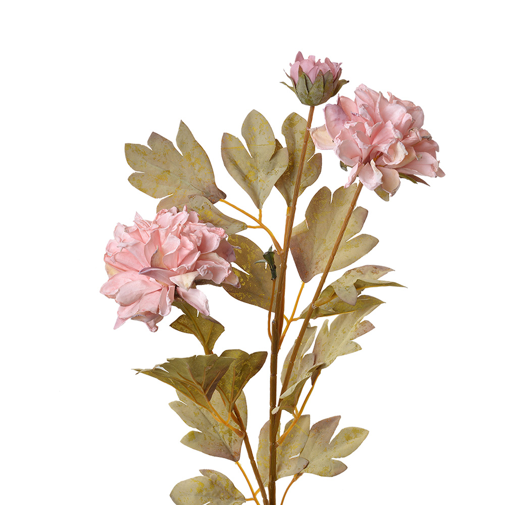 Clayre & Eef   | Decoratie tak met bloemen Roze 9x9x68 cm | 6PL0328P