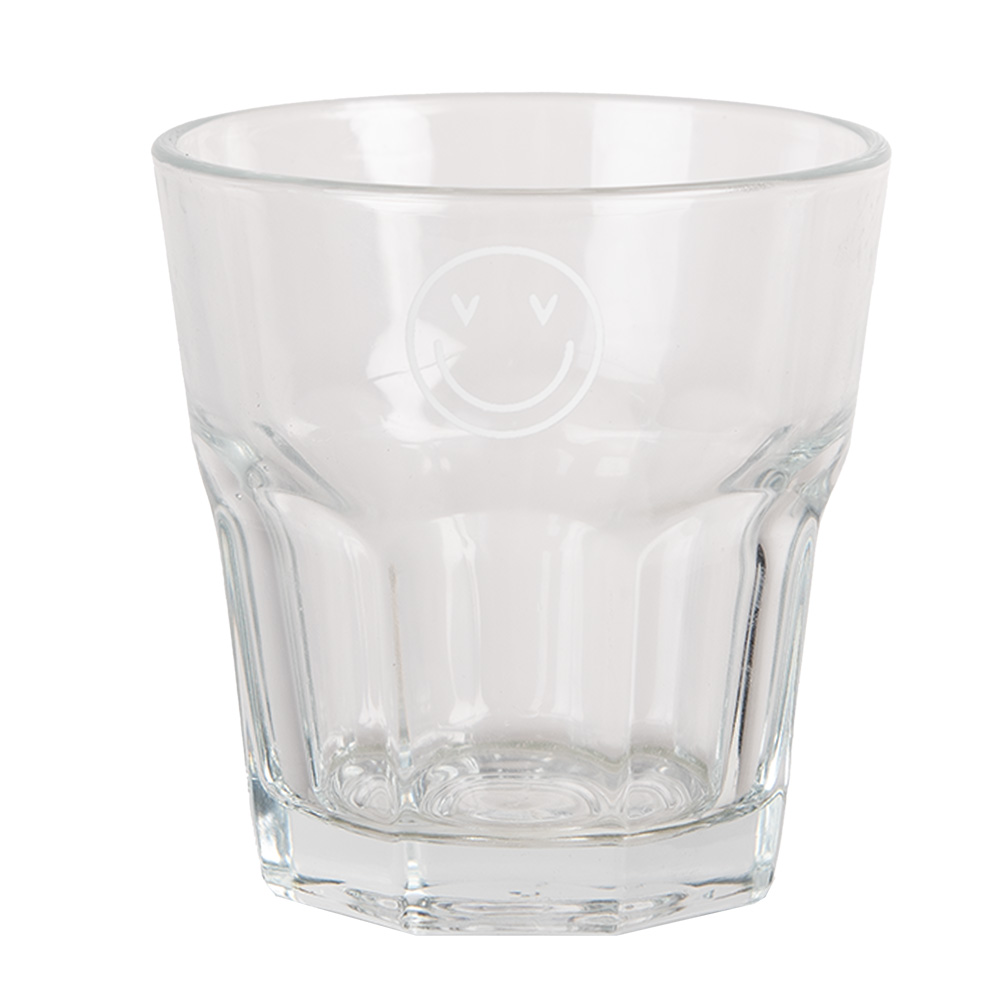 Clayre & Eef   | Waterglas Transparant ø 8x8 cm / 200 ml | BHSGL0010