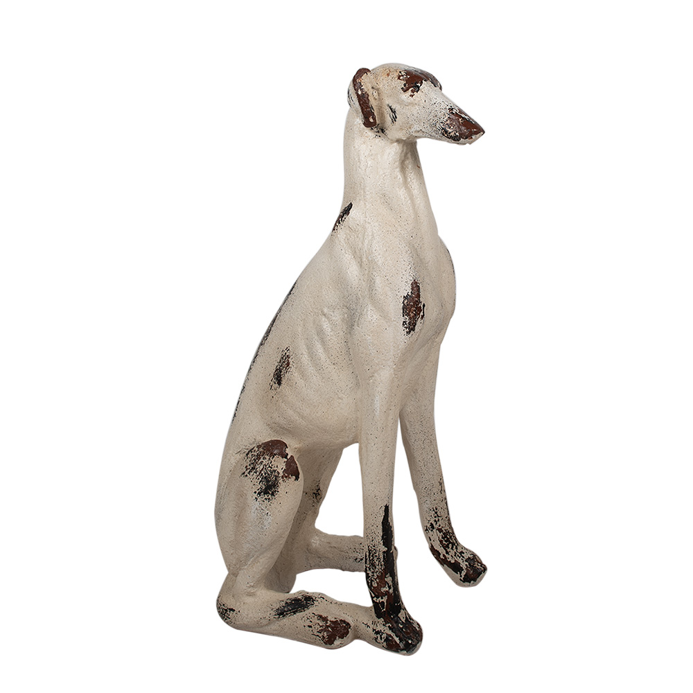 Clayre & Eef   | Beeld Hond Beige Bruin 37x24x79 cm | 5MG0048