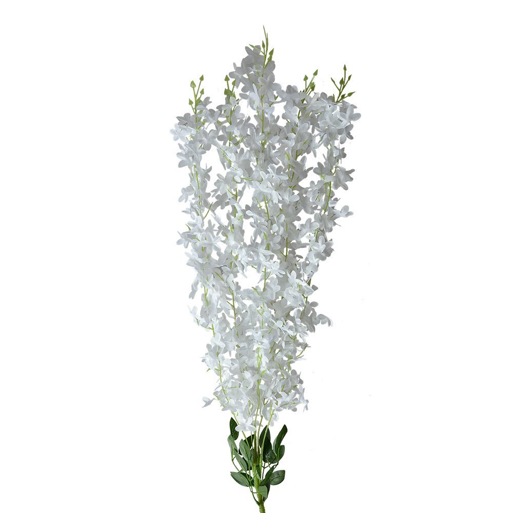 Clayre & Eef   | Decoratie tak met bloemen Wit 6x6x80 cm | 6PL0319W