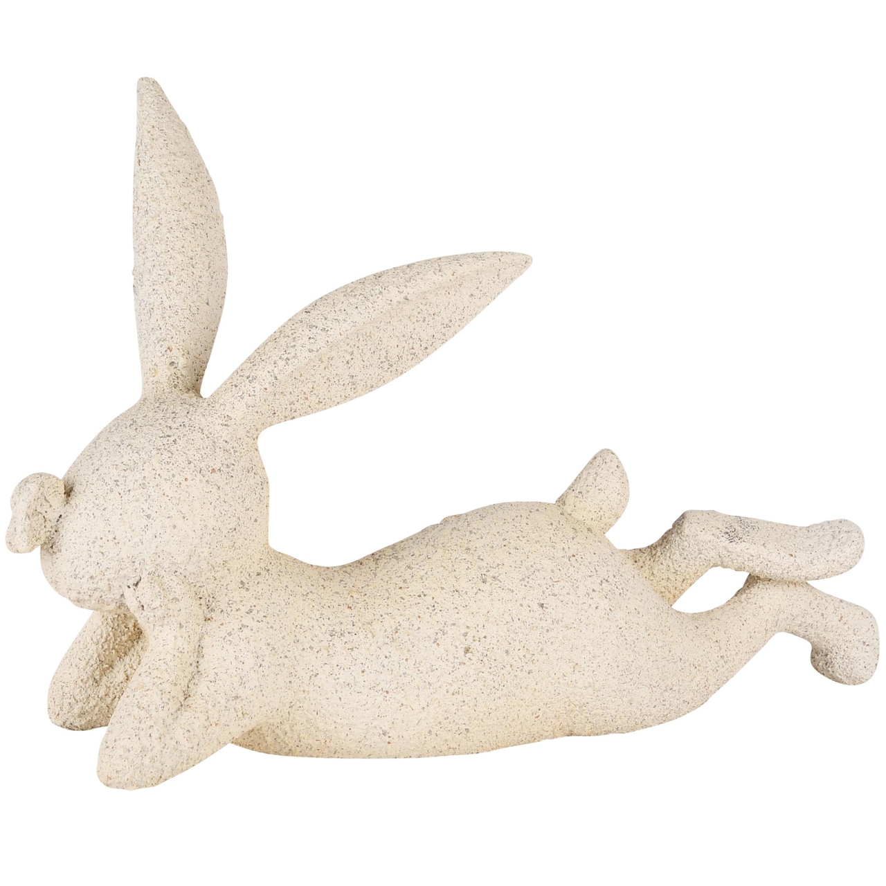 Dekoratief | Bunny liggend m/vlinder, resina, 29x12x19cm | A250129