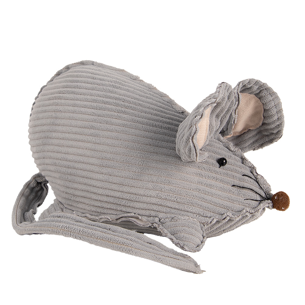 Clayre & Eef   | Decoratie beeld Muis Grijs 28x15x16 cm | TW0618